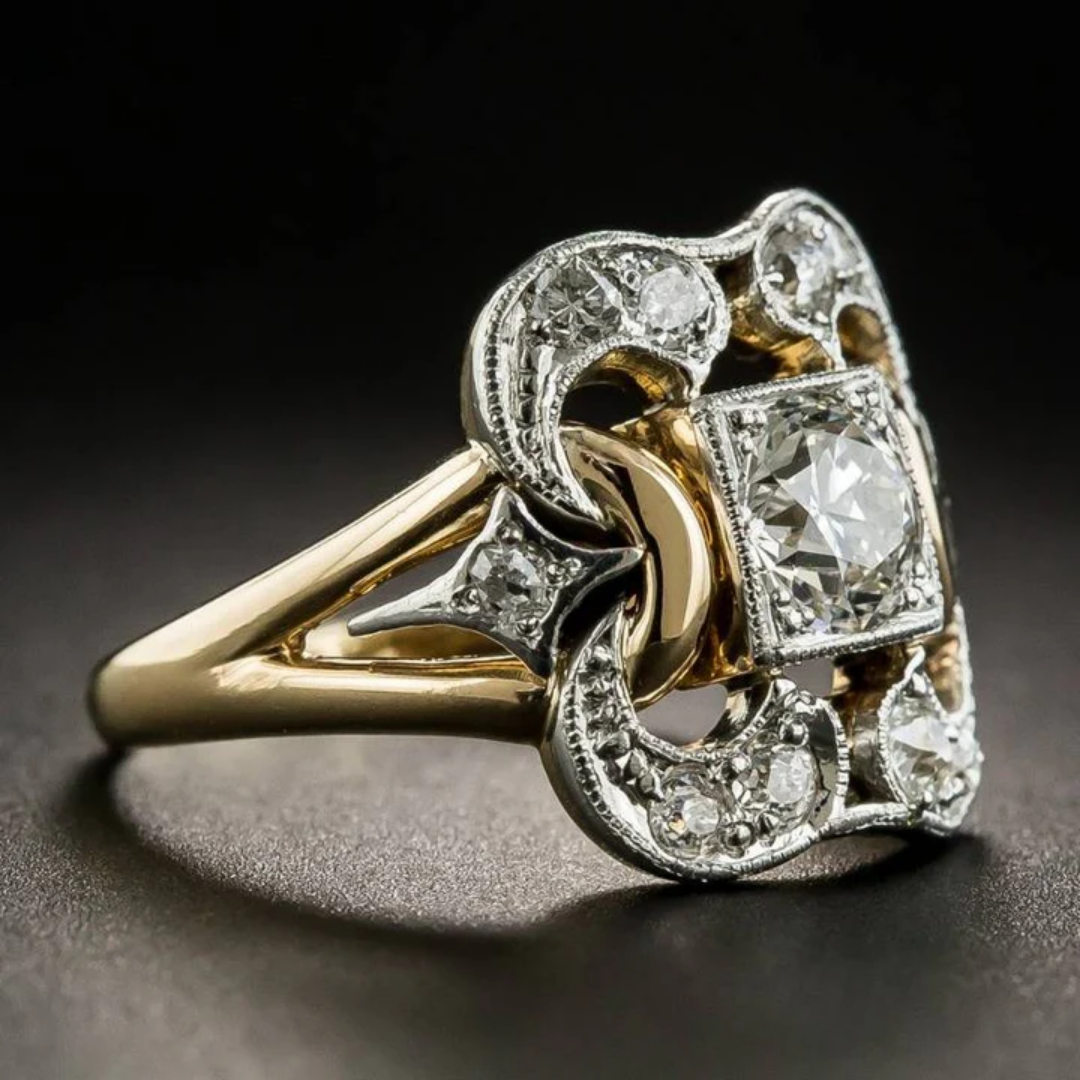 Oro Anello elegante per ogni occasione