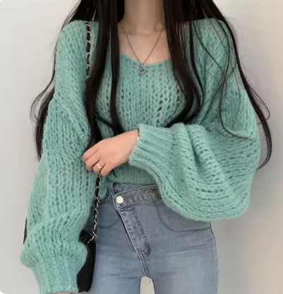 Maglione dal design curato