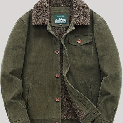 LP | Giacca con bottoni in pile caldo