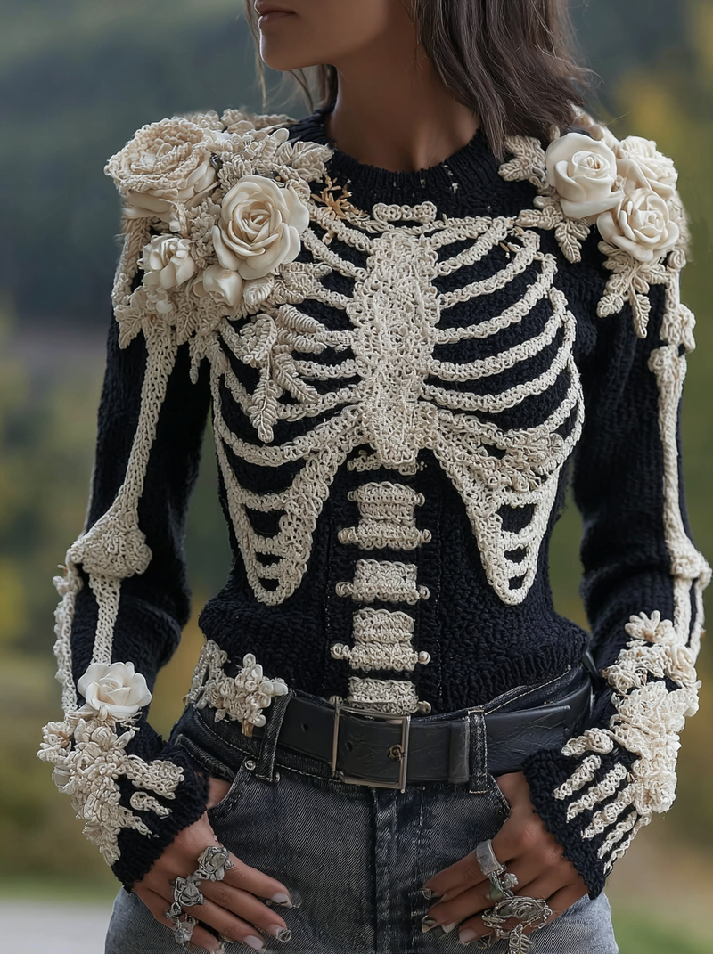 Maglione dal design curato