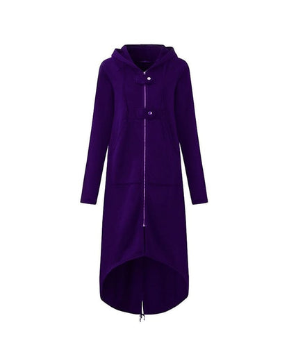 LP | Giacca lunga da donna con zip e bottoni