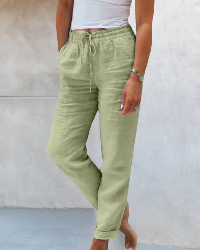 ER | Pantaloni classici con coulisse
