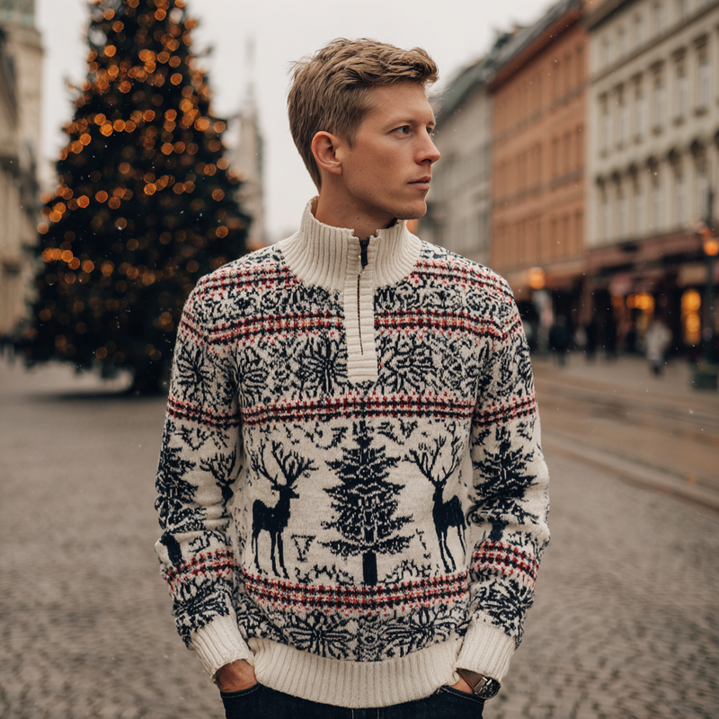 Maglione dal design curato