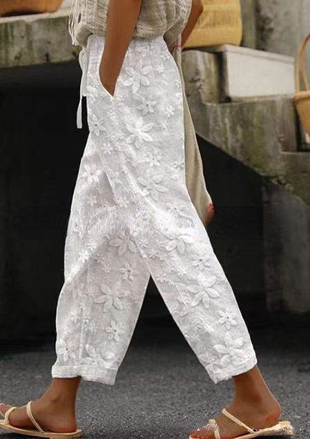 Women's Elegant Lace Casual Pants
