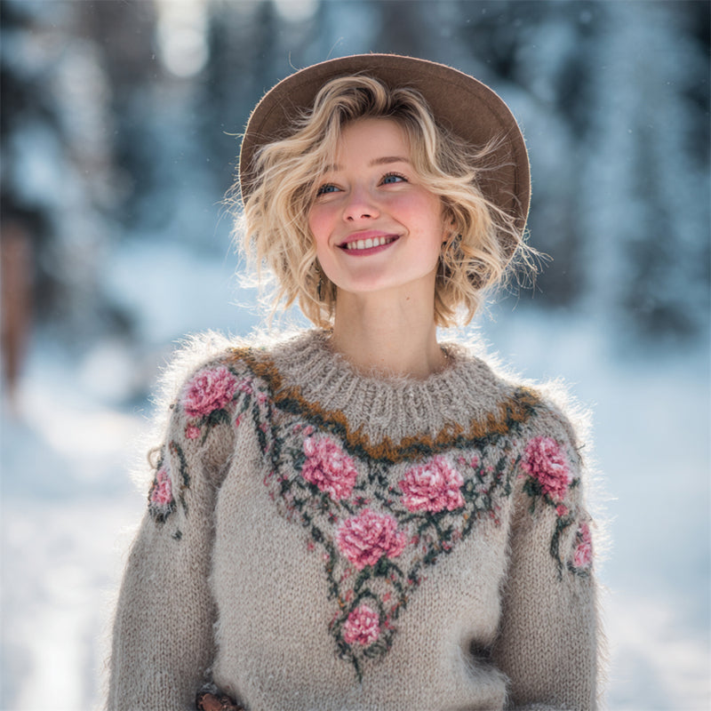 Maglione dal design curato