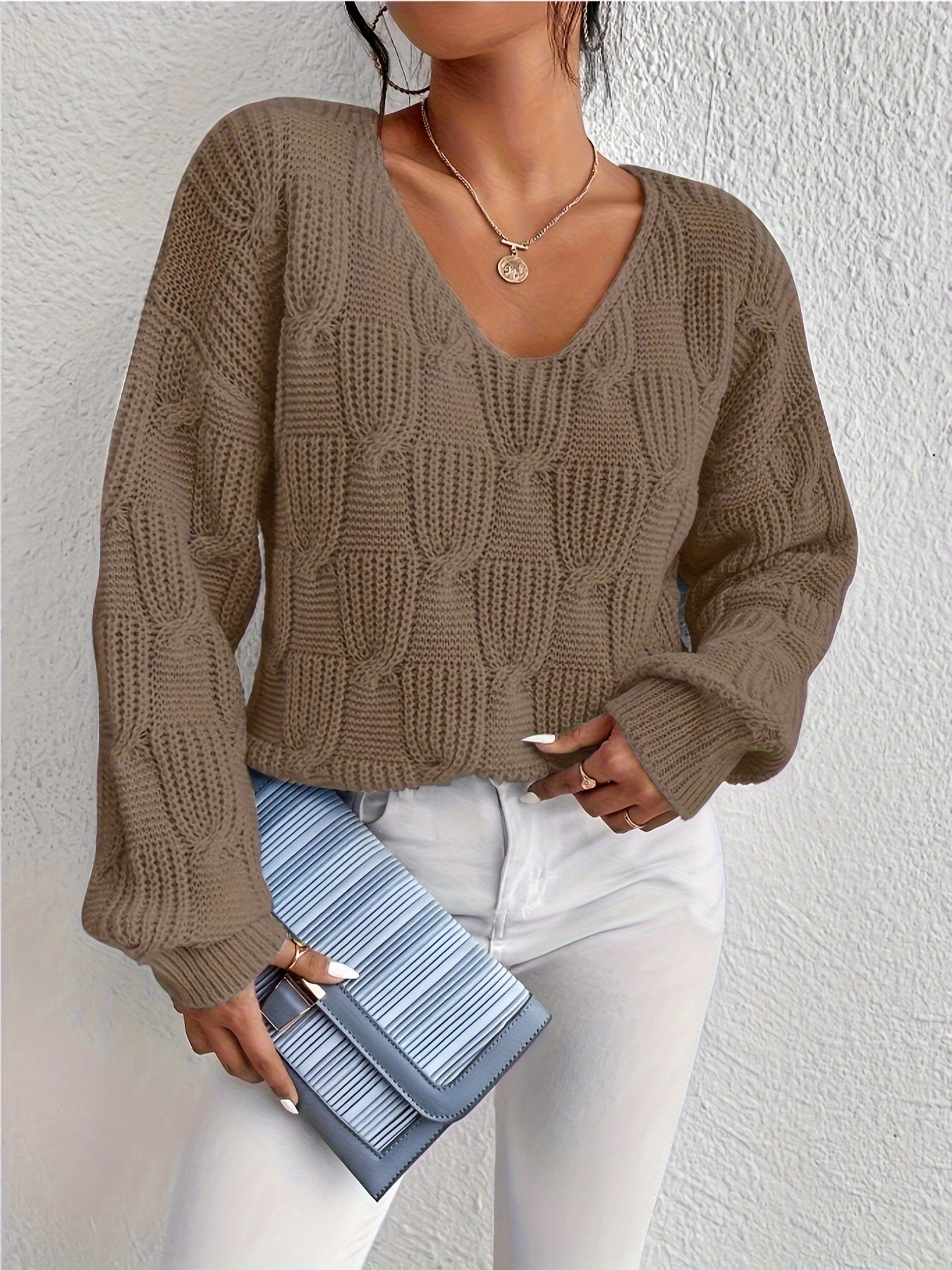 Maglione dal design curato