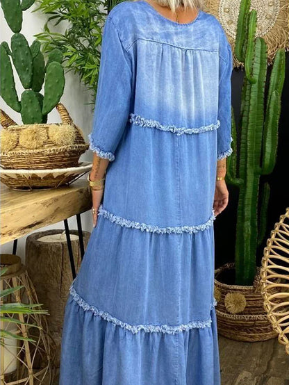 ER | Maxi abito con scollo a V