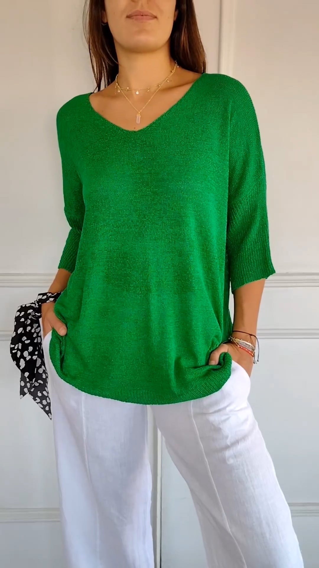 Maglione dal design curato