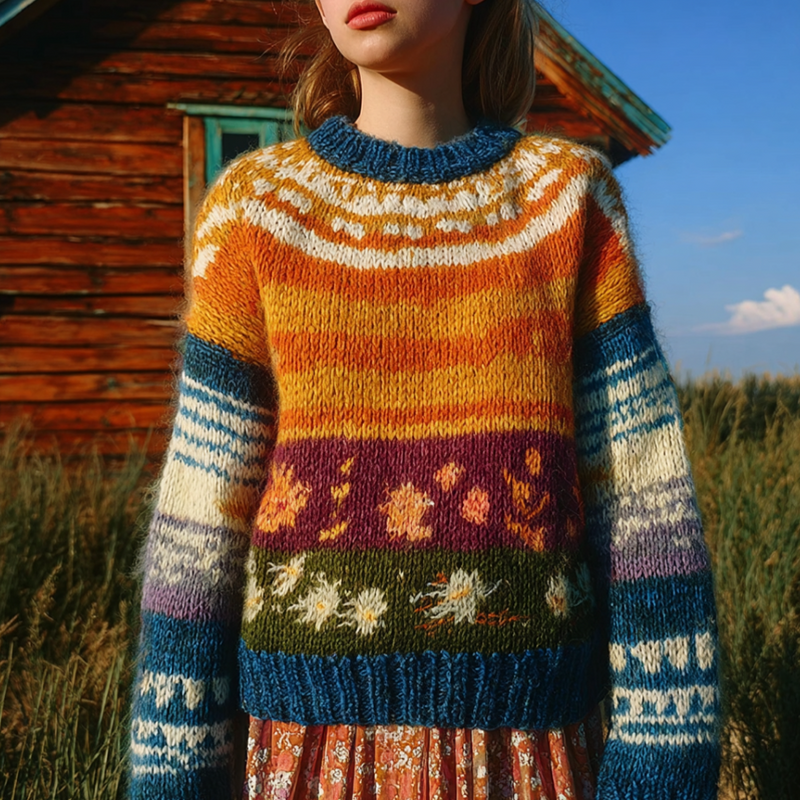 Maglione in stile vintage senza tempo