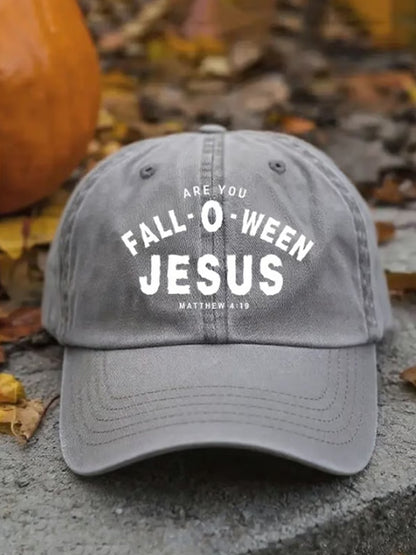 Unisex Are You Fall-o-ween Jesus Baseball Cap artswardrobe