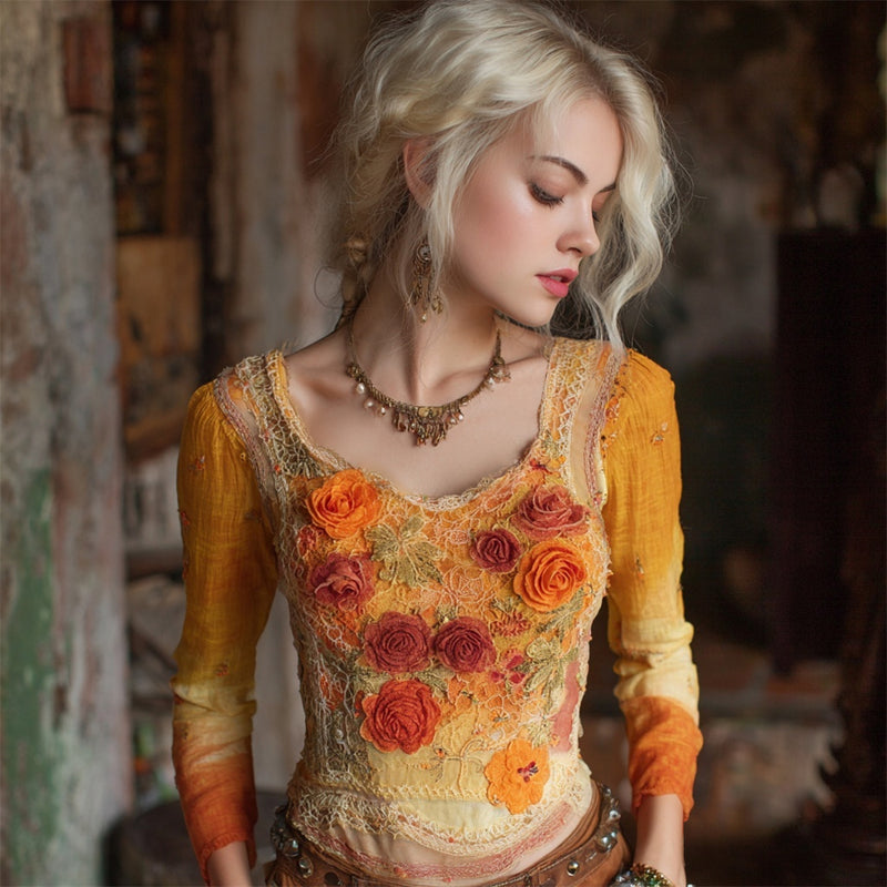 Top ispirato al vintage