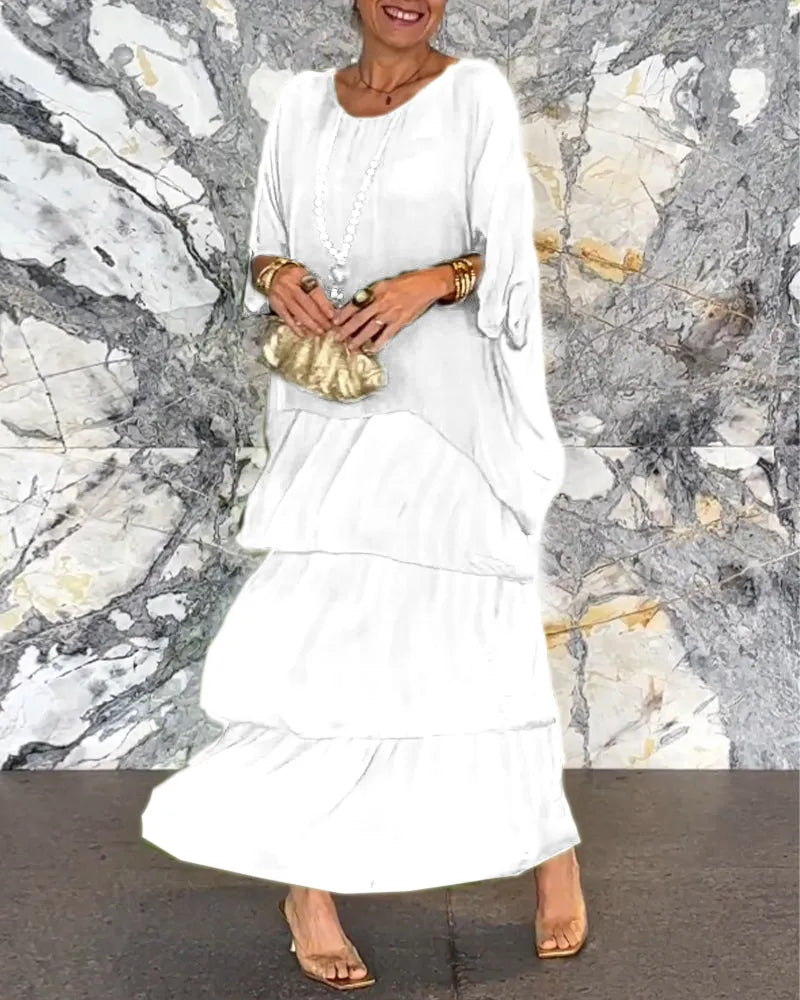 ER | Maxi abito a strati sciolto