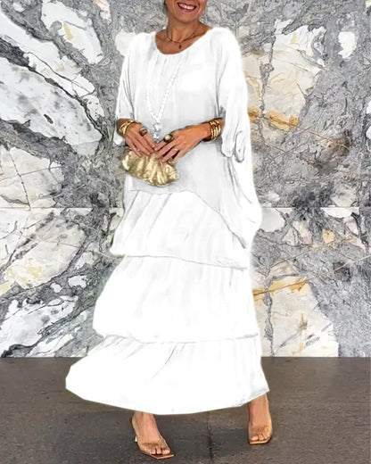 ER | Maxi abito a strati sciolto