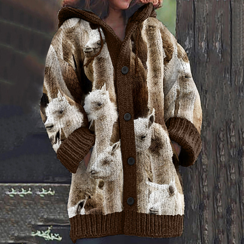 Vintage Sheep Knit Warm Sweater Cardigan artswardrobe