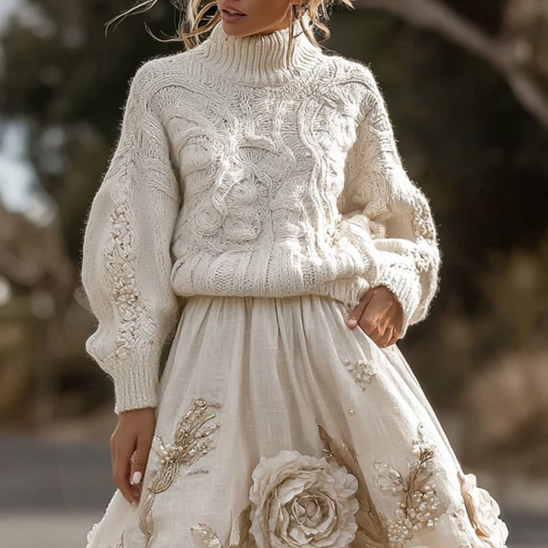 Maglione dal design curato