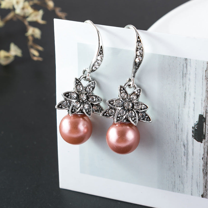 Perla Orecchino vintage fatto a mano