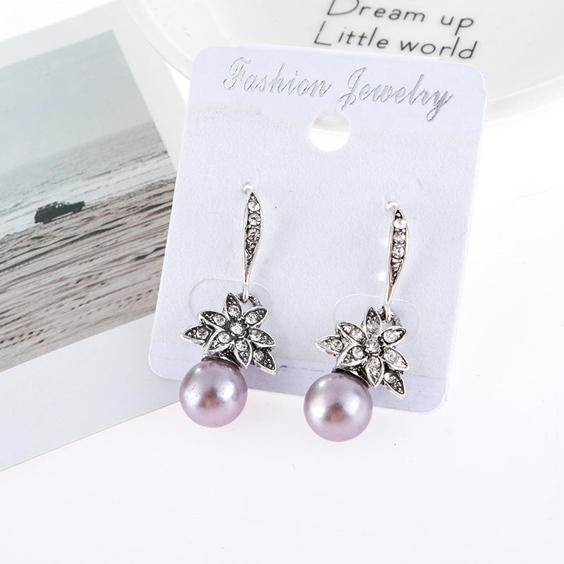 Perla Orecchino vintage fatto a mano