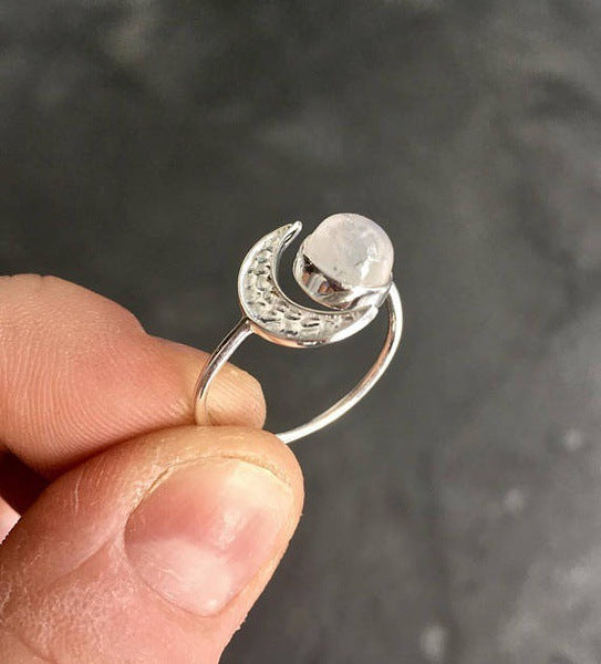 Argento Anello bellissimo con stile unico