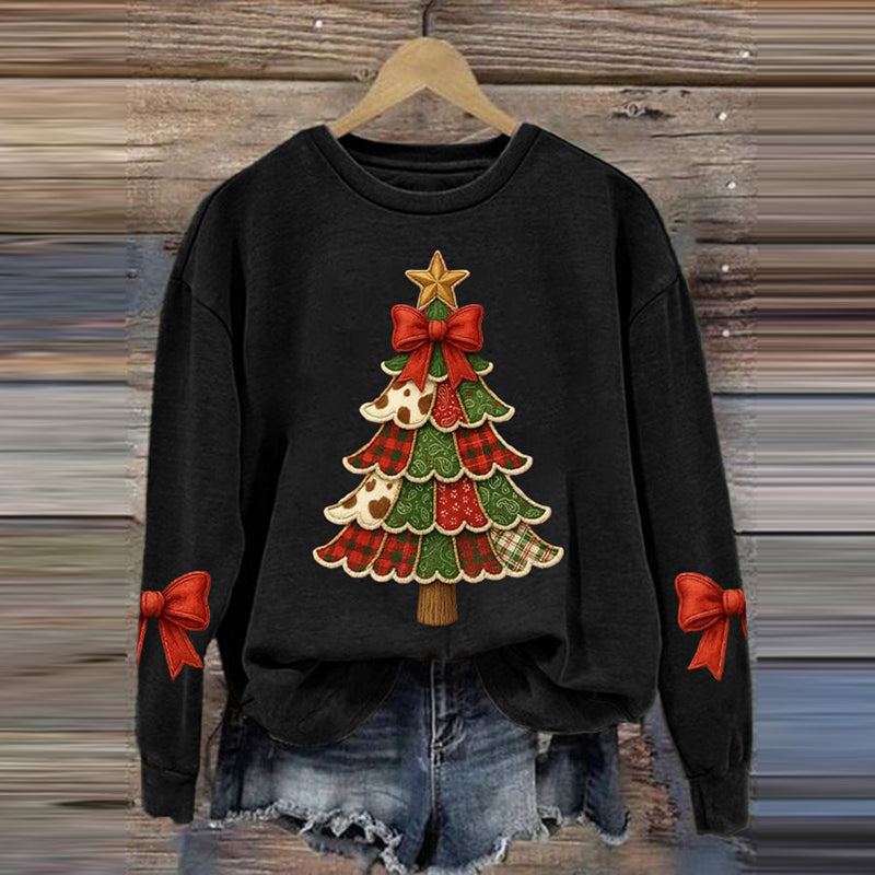 Comstylish Women's Merry Christmas Print Sweatshirt