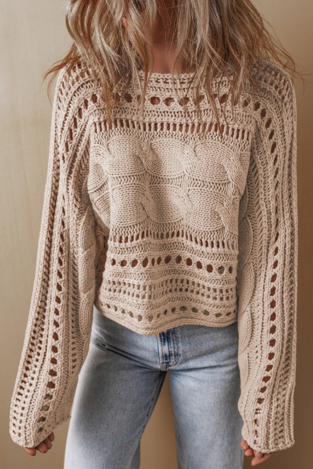 Maglione dal design curato