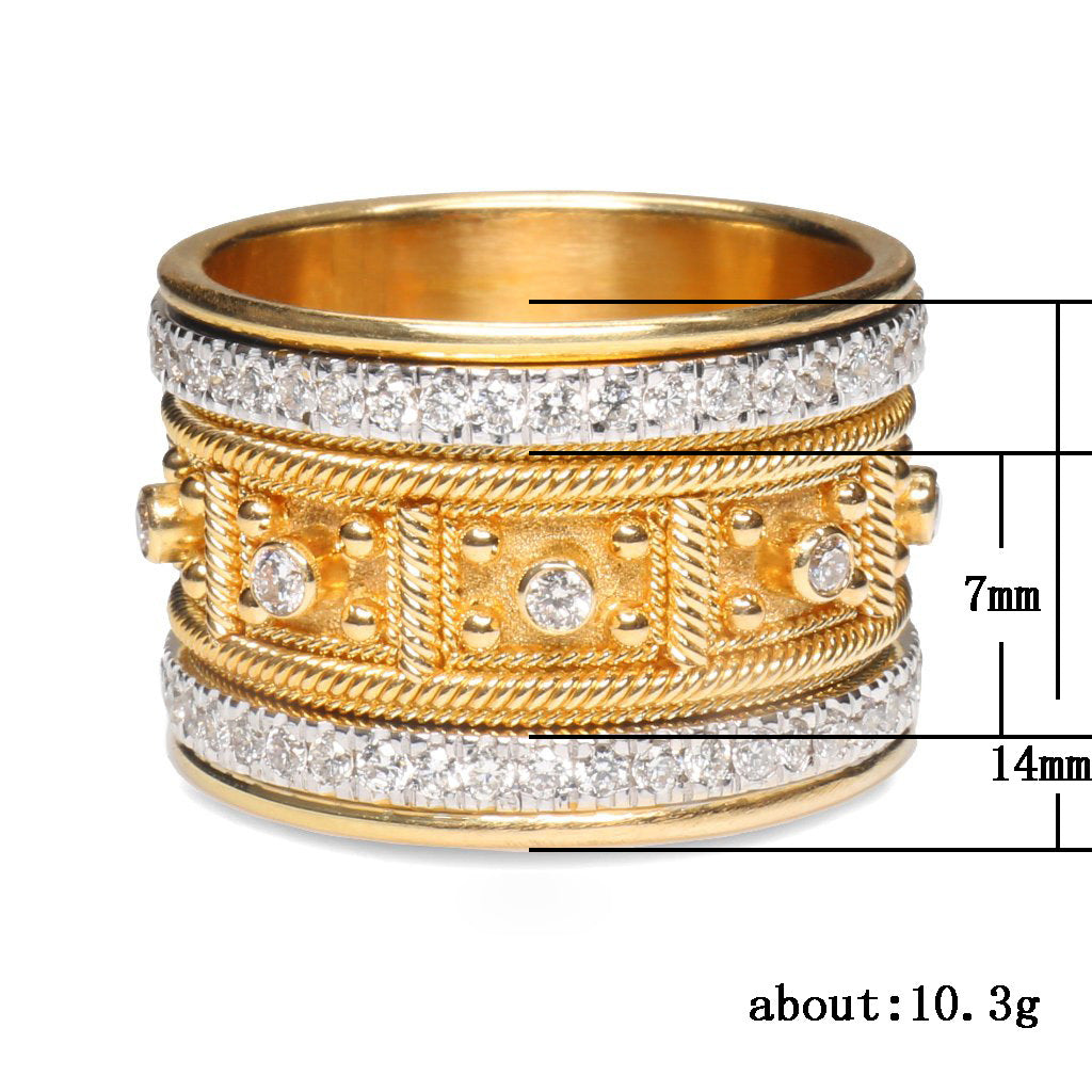 Oro Anello elegante per ogni occasione