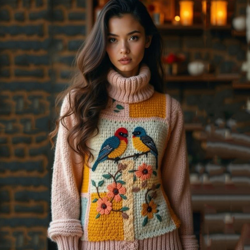 Maglione dal design curato