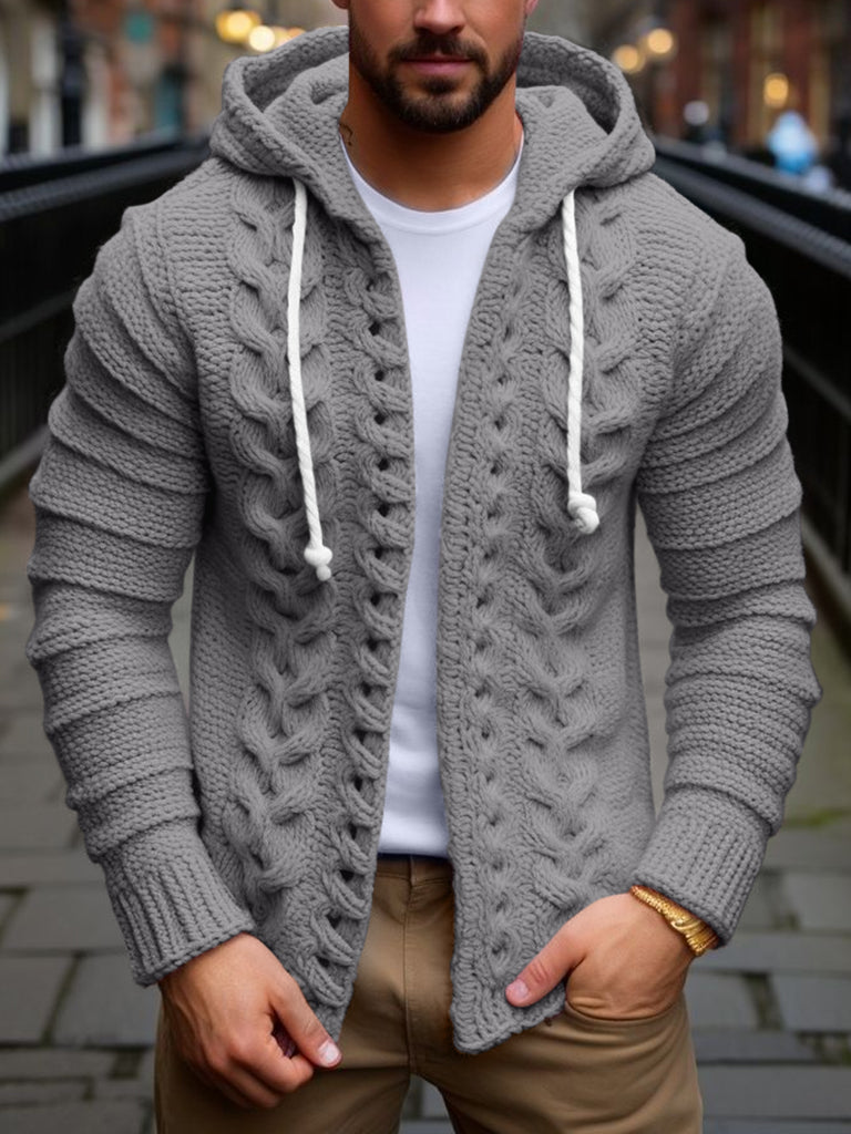 Fairman Warmth Island Jacquard Retro Buttons Sweater Cardigan elevenforest