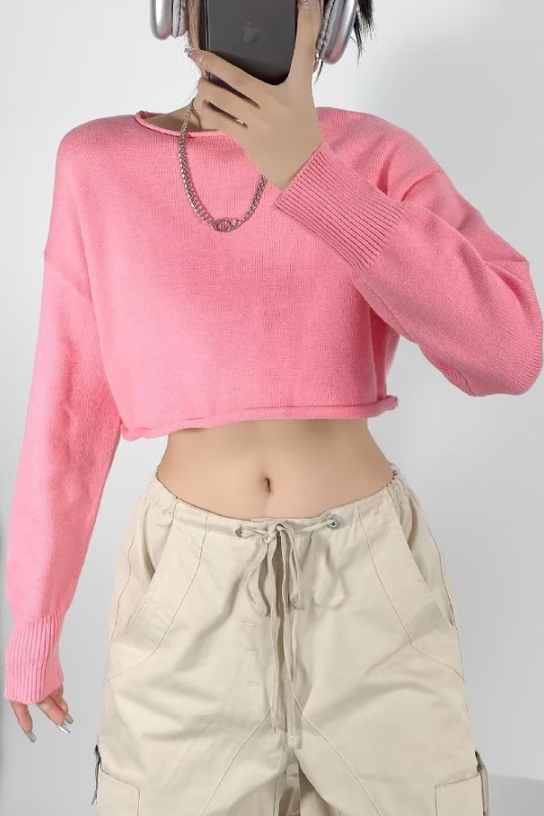 Maglione dal design curato