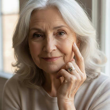 Oro Anello vintage fatto a mano