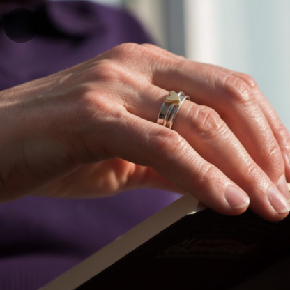 Oro Anello vintage fatto a mano