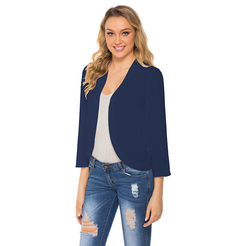 LP | blazer casual a maniche lunghe, aperto sul davanti