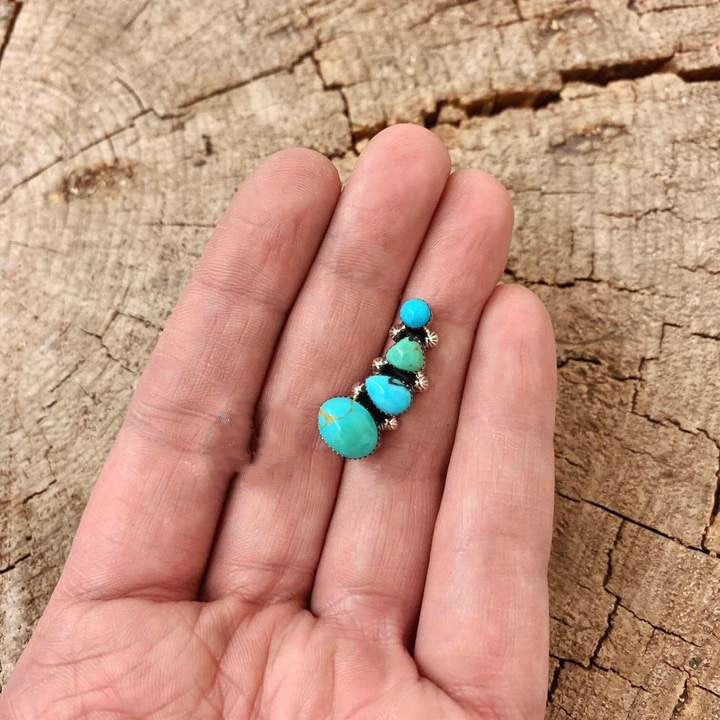 Argento Orecchino vintage fatto a mano