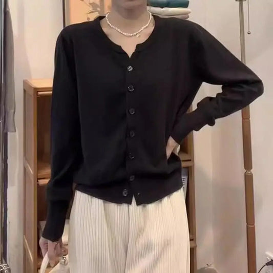 Claudia® | Indigo cashmere cropped sweater for women