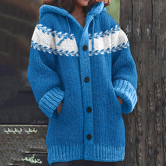 Vintage Floral Knitted Jacquard Warm Sweater elevenforest