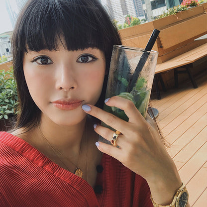 Oro Anello vintage fatto a mano