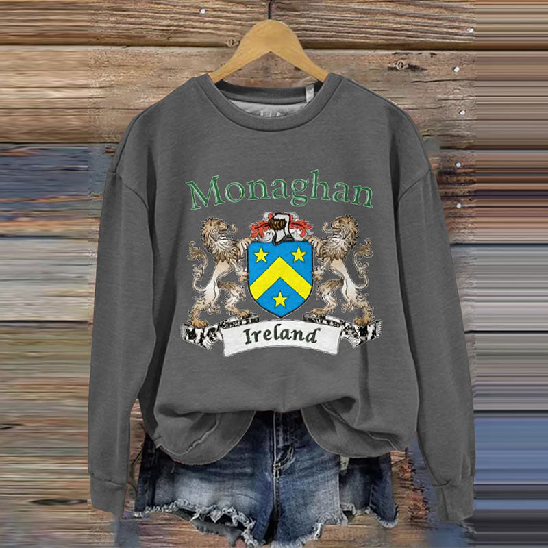 Comstylish Monaghan Ireland Pattern Vintage Casual Sweatshirt