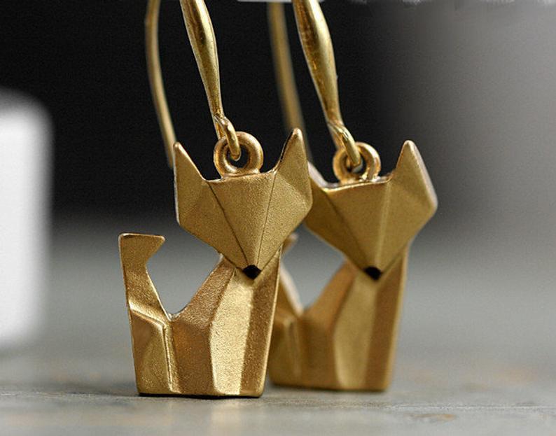 Oro Orecchino vintage fatto a mano