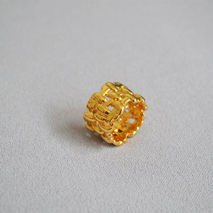 Oro Anello vintage fatto a mano