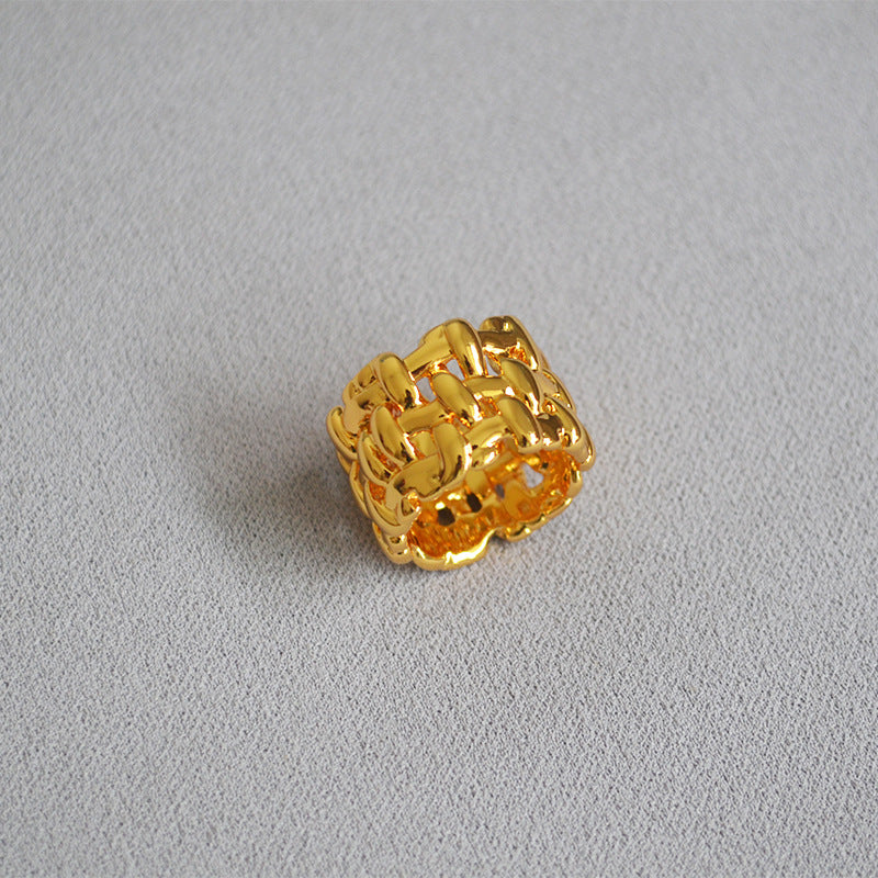 Oro Anello vintage fatto a mano