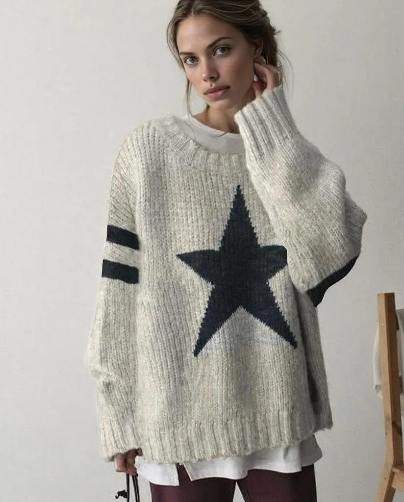 Verónica® | Popular sweater with long sleeves and a crew neck