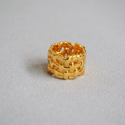 Oro Anello vintage fatto a mano