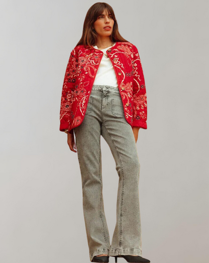 LP | Giacca morbida casual stampata