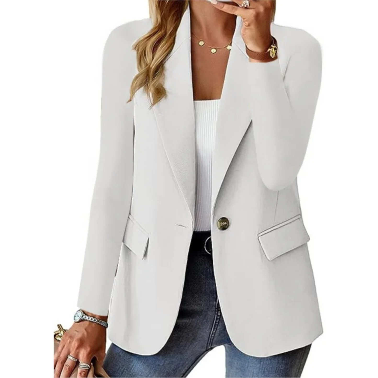 LP | Blazer casual a maniche lunghe da donna