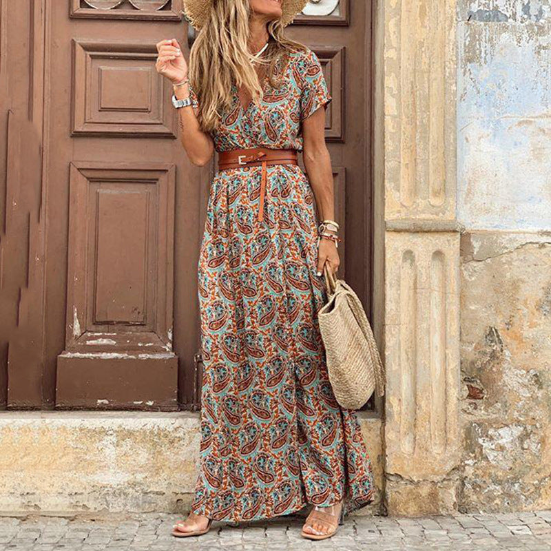 ER | Maxi abito boho con spacco