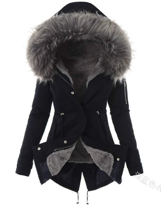 LP | elegante cappotto invernale in pelliccia sintetica
