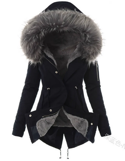 LP | elegante cappotto invernale in pelliccia sintetica