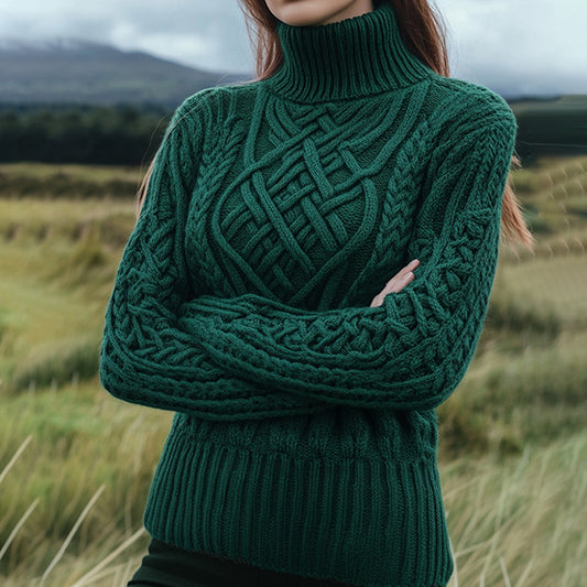 Vintage Irish Celtic Turtleneck Sweater elevenforest