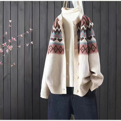 Vintage Totem Long Sleeve Knit Cardigan elevenforest