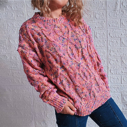 Vintage Long Sleeve Heathered Sweater elevenforest