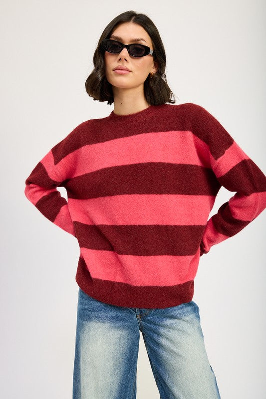 Annelie® | OVERSIZE STRIPED SWEATER